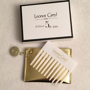 MINI/TRAVEL Leonor Greyl Paris Gold Pouch + Comb GWP version pls read desc
